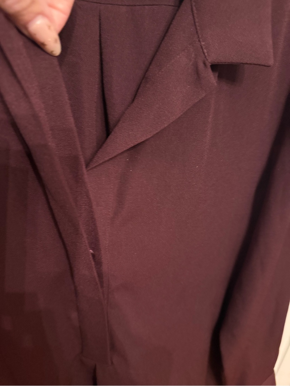 Aritzia Babaton Burgundy Long Sleeve Dress – Size M - Picture 3 of 7